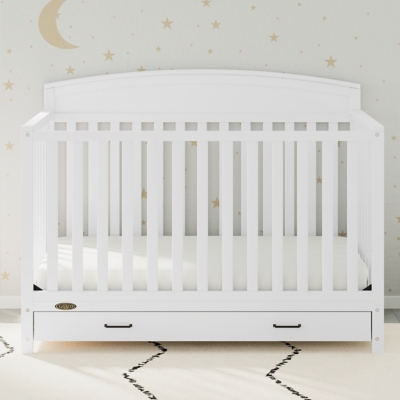 Graco Benton 5-in-1 Convertible Crib with Drawer, White