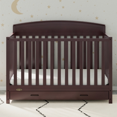 Graco Benton 5-in-1 Convertible Crib with Drawer, Espresso