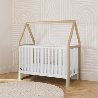 Storkcraft Orchard 5-in-1 Convertible Crib, White/Driftwood