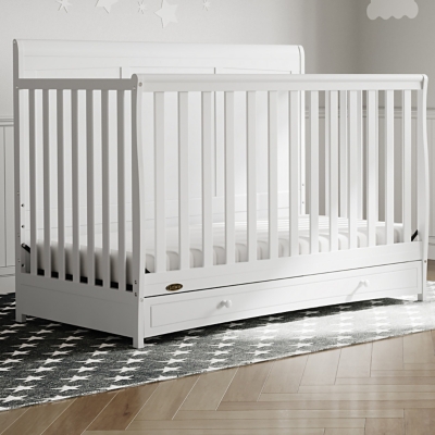 Graco Asheville 4-in-1 Convertible Crib with Drawer, White