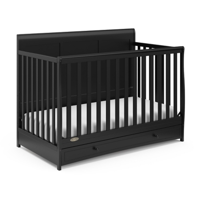 Graco Asheville 4-in-1 Convertible Crib with Drawer, Black