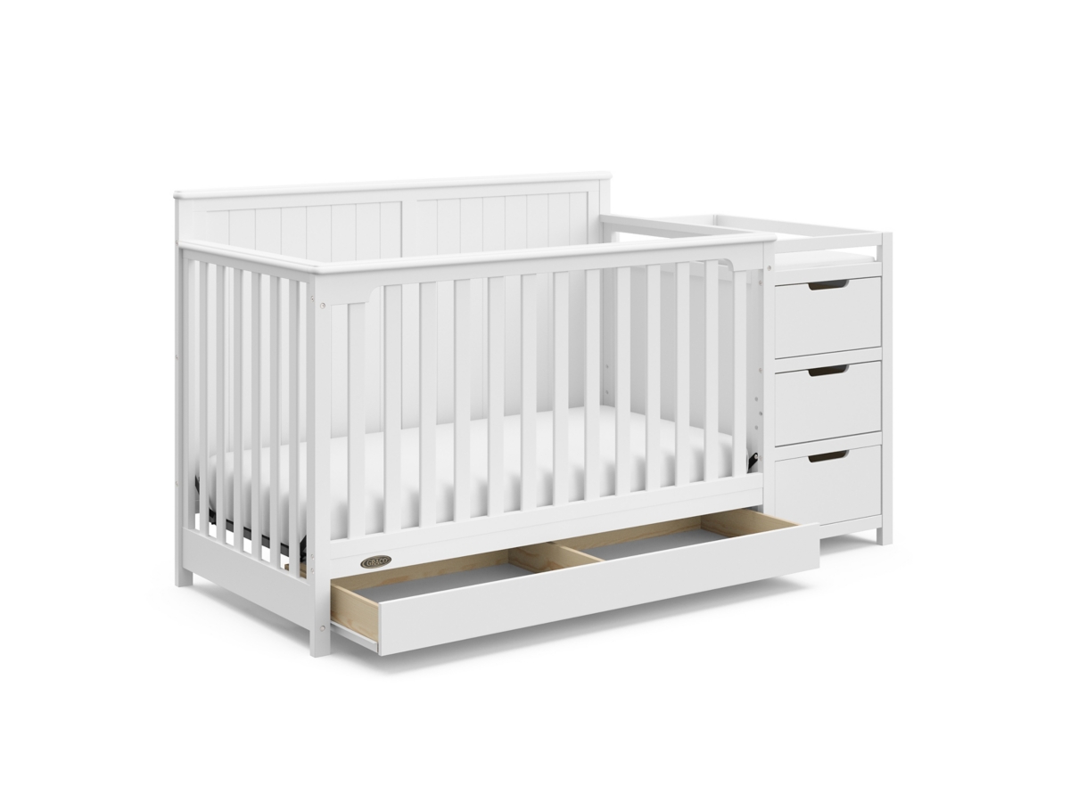 Graco Hadley 5 in 1 Convertible Crib and Changer Ashley