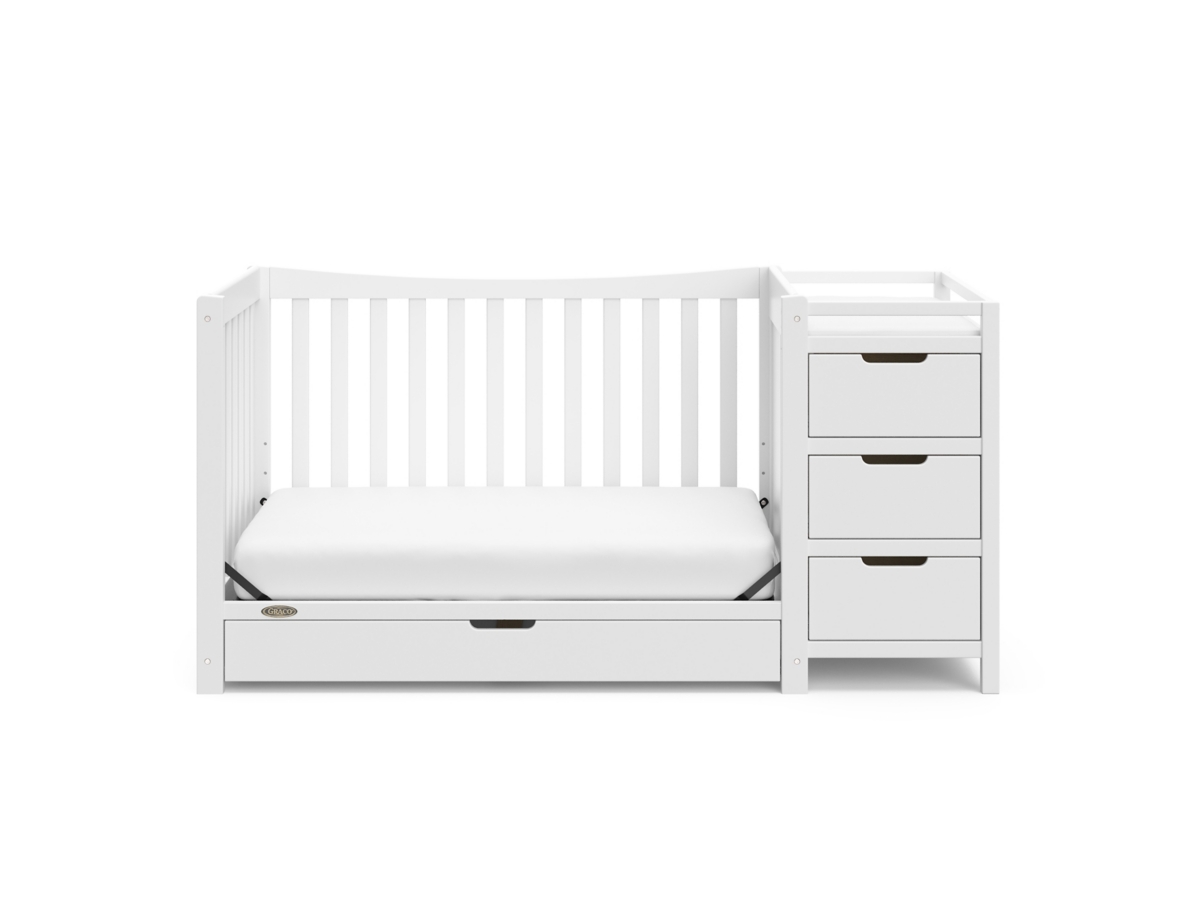 Graco Remi 4 in 1 Convertible Crib and Changer Ashley