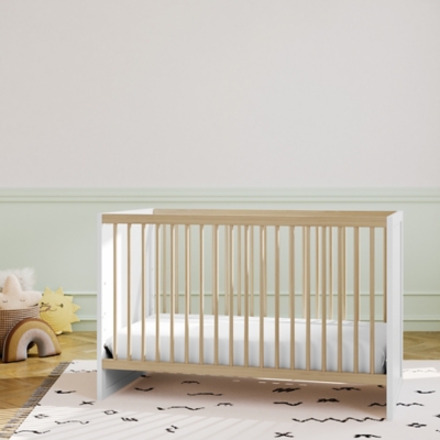 Storkcraft Calabasas 3-in-1 Convertible Crib, White/Driftwood