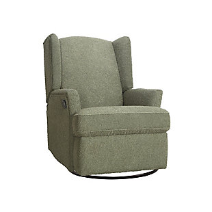 Hemingway Boucle Swivel Recliner, Sage Boucle, rollover