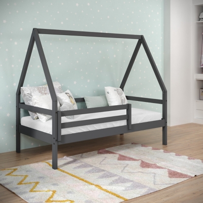 Donco Kids House Bed, Dark Gray