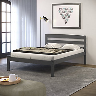 Donco Kids Econo Scandinavian Full Bed, Dark Gray, rollover