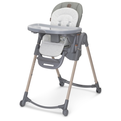Maxi-Cosi Minla high chair in gray with tray and seat