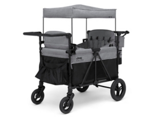Jeep by Delta Children Wrangler Deluxe 4 Seater Stroller Wagon