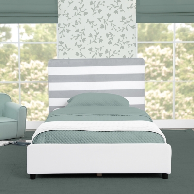 Delta Children Upholstered Twin Size Bed with Headboard, , rollover