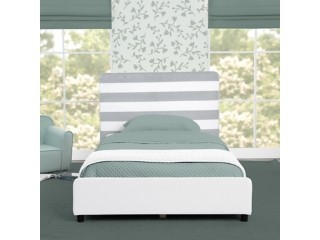 Delta Children Upholstered Twin Size Bed with Headboard