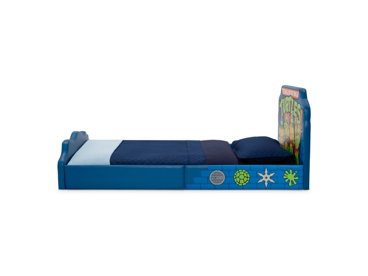 Delta Children Teenage Mutant Ninja Turtles Upholstered Twin Bed | Ashley, image size:1200x900