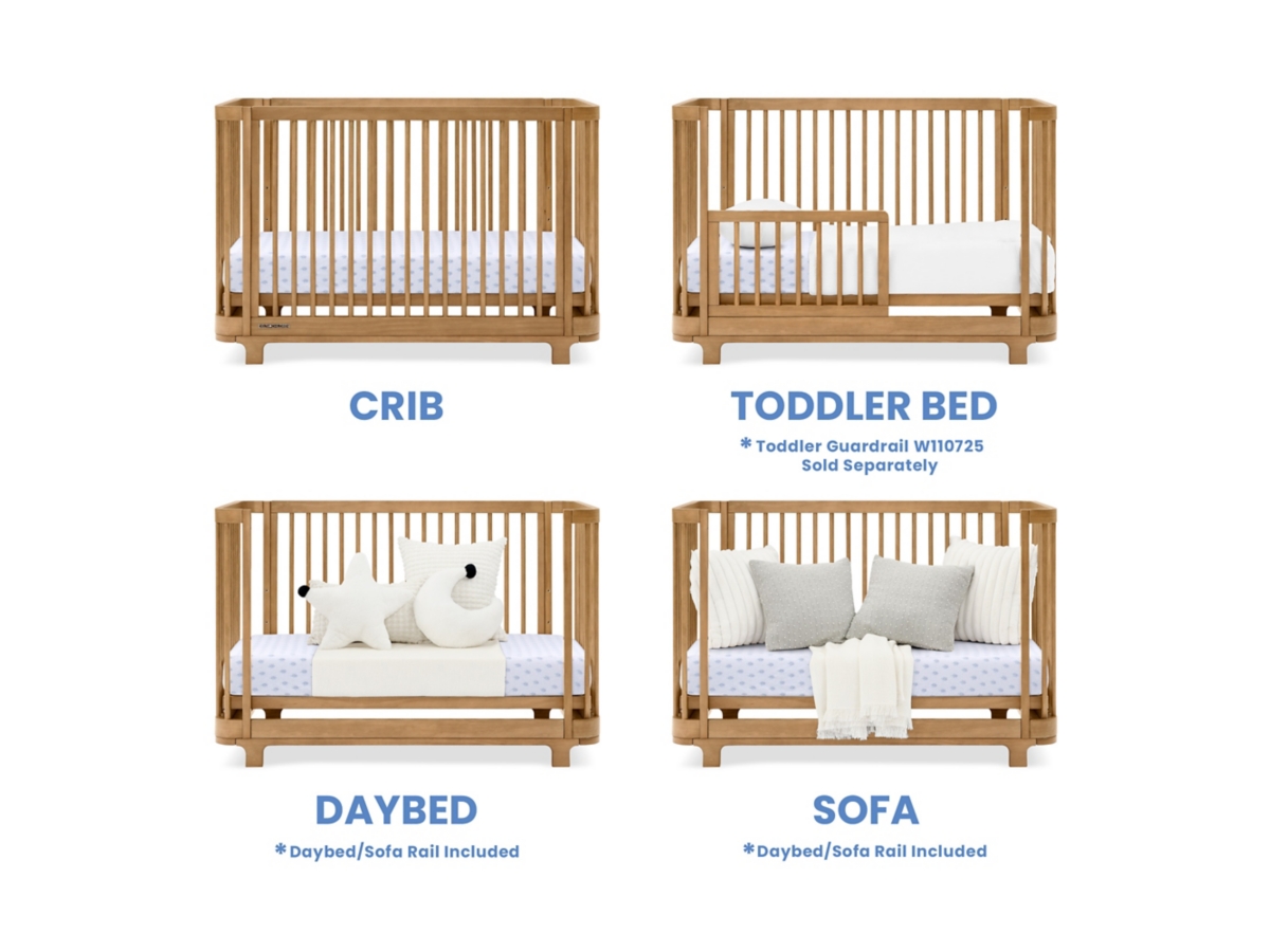 Delta Children Nest 4 in 1 Convertible Crib Ashley