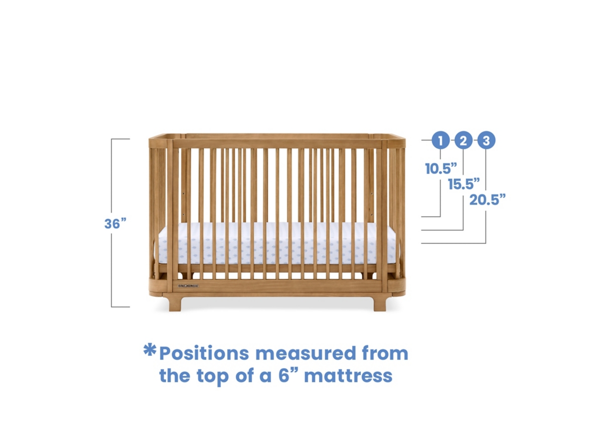 Delta Children Nest 4 in 1 Convertible Crib Ashley