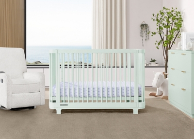 Delta Children Nest 4-in-1 Convertible Crib, Light Sage