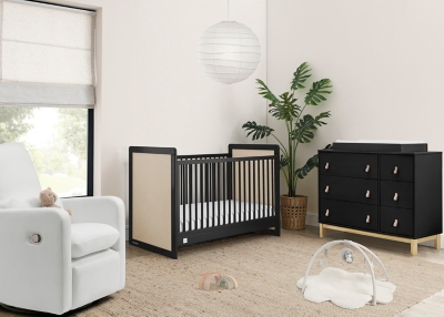 babyGap by Delta Children Liam 4-in-1 Convertible Crib, Ebony/Natural