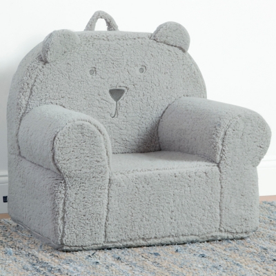 B600011274 babyGap by Delta Children Sherpa Bear Chair, Gray sku B600011274