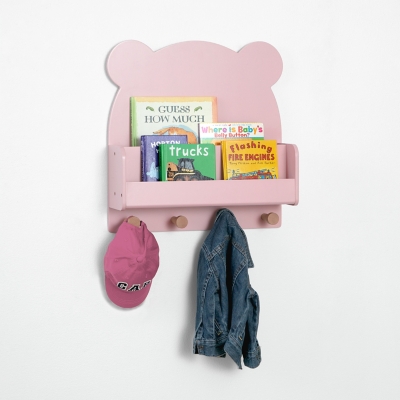 babyGap by Delta Children Brannan Bear Wall Shelf, Blush