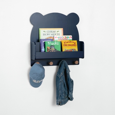 babyGap by Delta Children Brannan Bear Wall Shelf, Navy