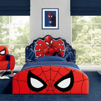 Delta Children Marvel Spider-Man Upholstered Twin Bed