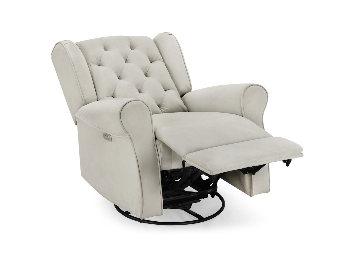 Delta Children Emmie Electronic Power Recliner and Swivel Glider Ashley