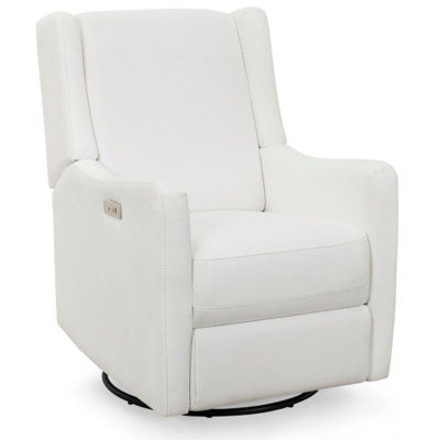 Delta Children Mercer Electronic Power Recliner and Swivel Glider, Pearl, large