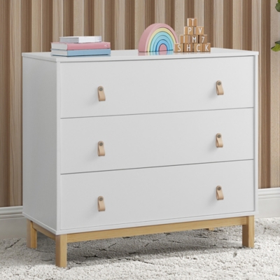 babyGap by Delta Children Legacy 3 Drawer Dresser, Bianca White/Natural