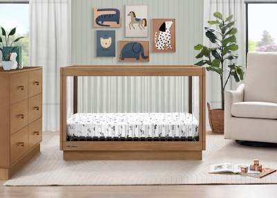 Delta Children James Acrylic 4-in-1 Convertible Crib, Acorn