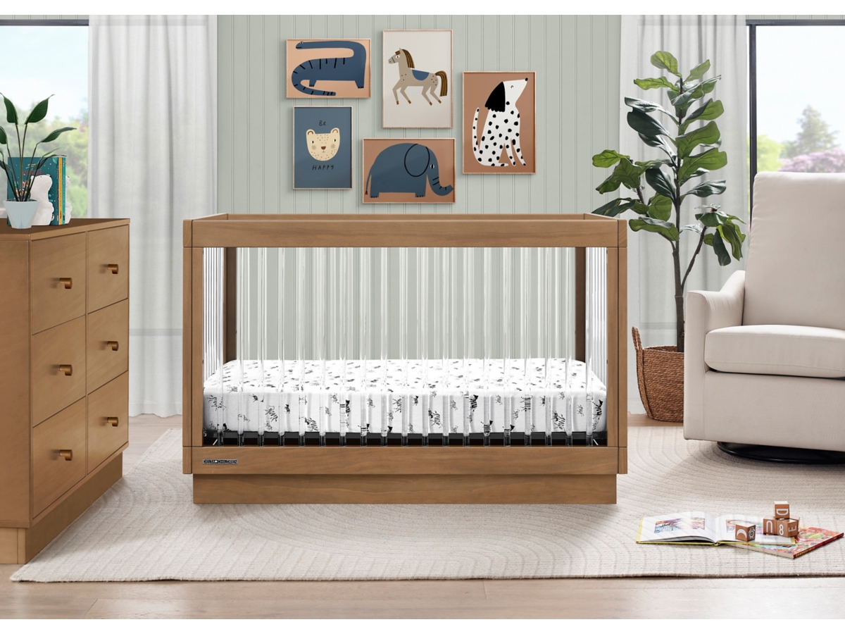 Delta Children James Acrylic 4-in-1 Convertible Crib Ashley