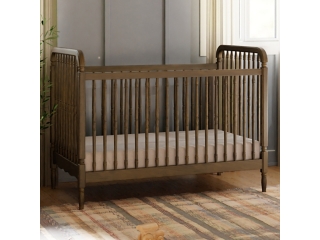 Namesake Liberty 3-in-1 Convertible Spindle Crib with Toddler Bed Conversion Kit