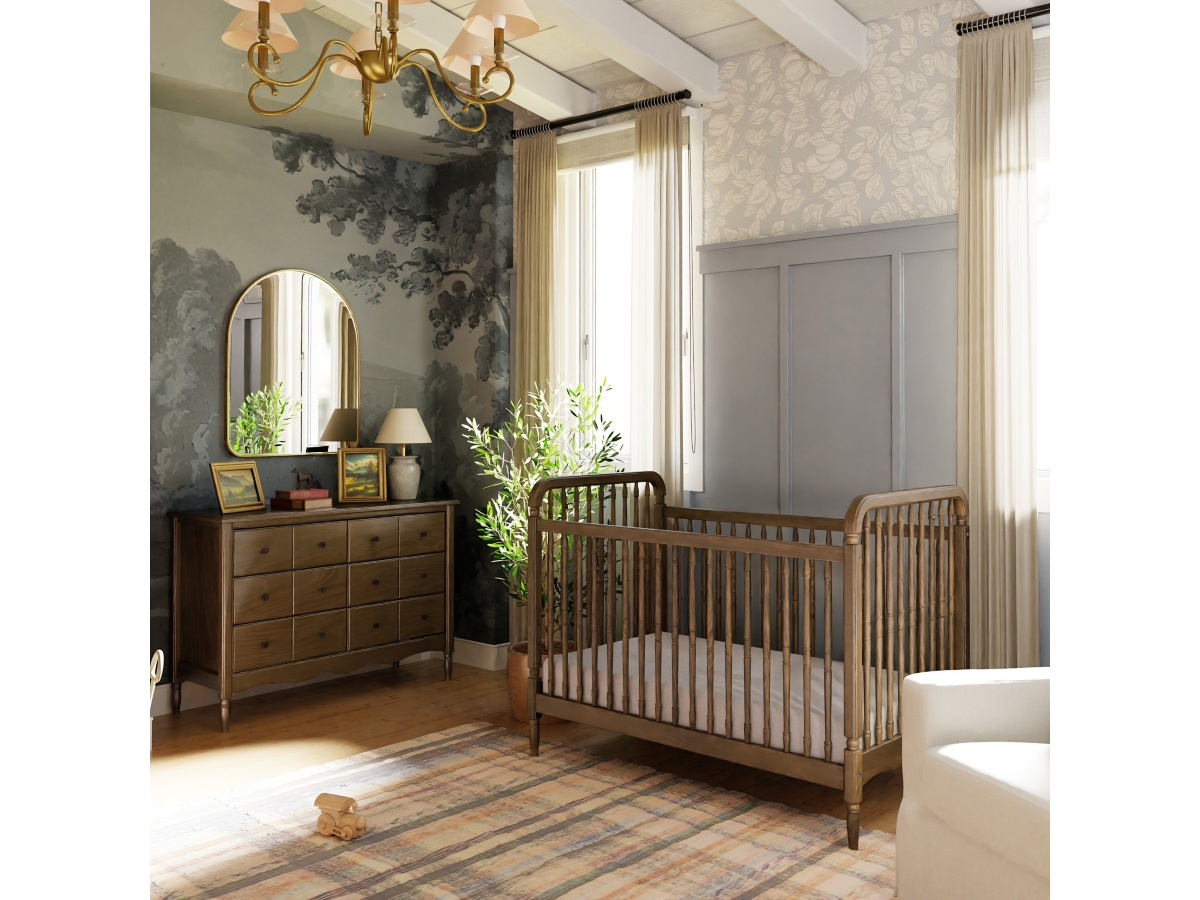 Namesake Liberty 3-in-1 Convertible Spindle Crib with Toddler Bed