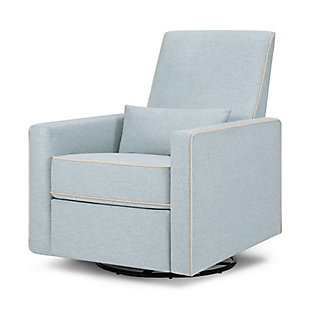 DaVinci Piper Recliner and Swivel Glider, Heathered Blue, large