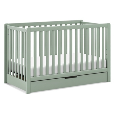 Carter's Colby 4-in-1 Convertible Crib with Trundle Drawer, Light Sage, large