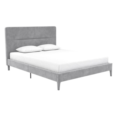 CosmoLiving by Cosmopolitan Westerleigh Queen Platform Bed, Light Gray, large