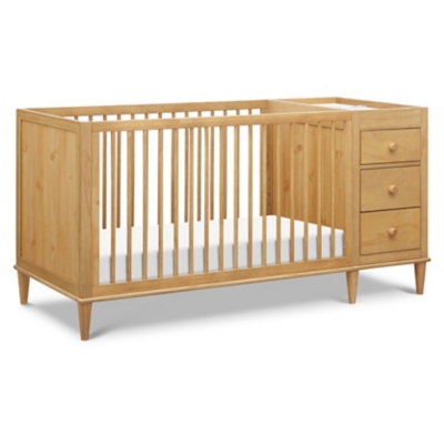 DaVinci Marley 3-in-1 Crib and Changer Combo, Honey