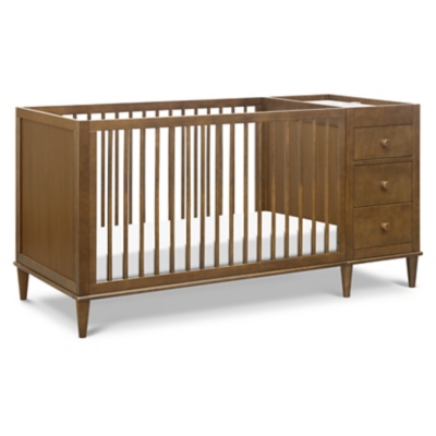 DaVinci Marley 3-in-1 Crib and Changer Combo, Walnut