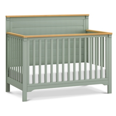 DaVinci Shea 4-in-1 Convertible Crib, Light Sage/Honey, large