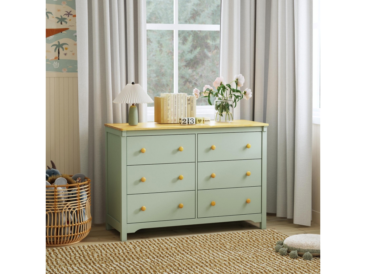 Drawer - Drawer ベージュ/ネイビー　ニット Mercer41 Mujibur Configurable Dresser Set (Nightstand & 6