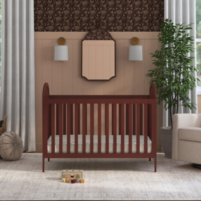 B600011544 DaVinci Beau 3-in-1 Convertible Crib, Crimson sku B600011544