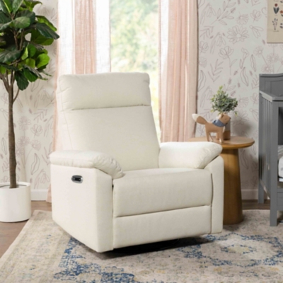 DaVinci Suzy Power Swivel Glider and Recliner, Vanilla, rollover