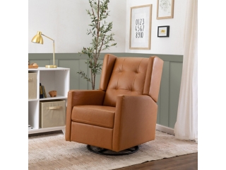 DaVinci Maddox Leather Swivel Glider and Recliner