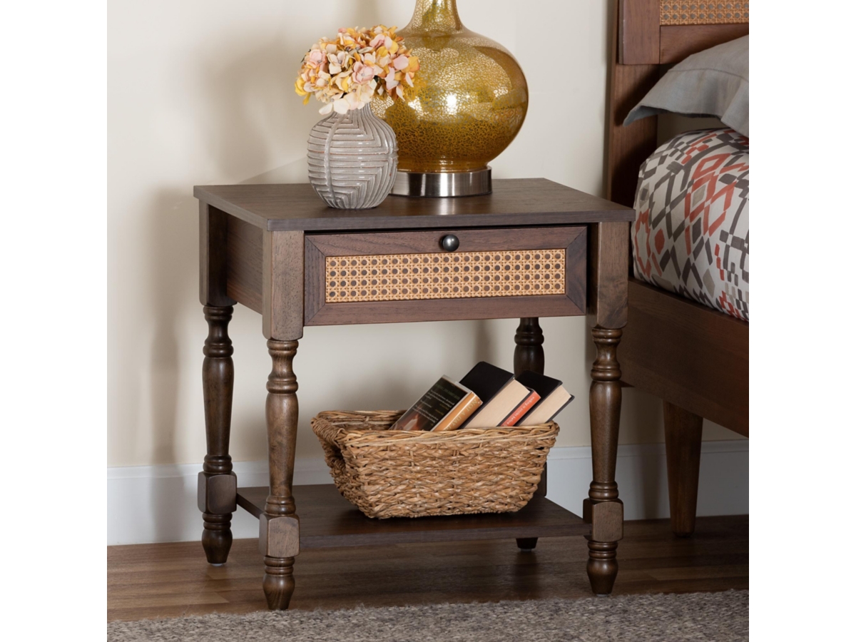 Baxton Studio Roden 20 Nightstand Ashley