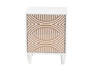 ビンテージ　タンタン　tan tan Ethan Allen Tuscany Serpentine Nightstands, a Pair - Design