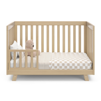 Graco Toddler Safety Guardrail (Slats), Driftwood, large