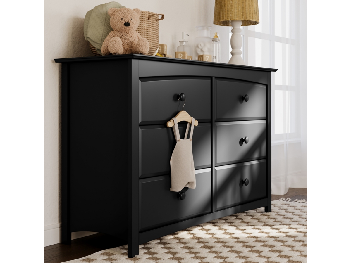Storkcraft - Kenton 6-Drawer Double Dresser - Black