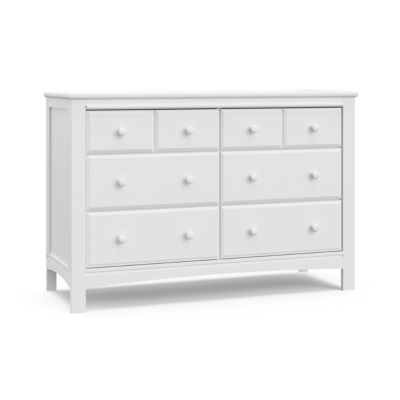Graco Benton 6 Drawer Double Dresser, White, large
