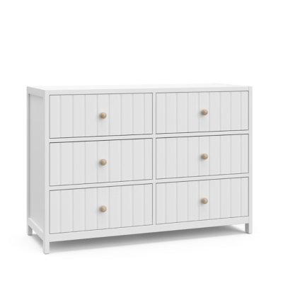 Graco Teddi 6 Drawer Double Dresser, White, large