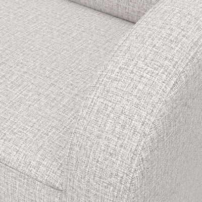Close-up of light gray textured upholstery fabric