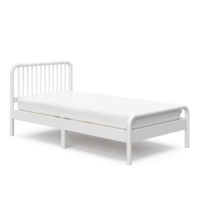 Storkcraft Next Porto Twin Bed, White, large
