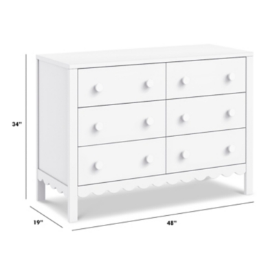 Dimensions of white dresser